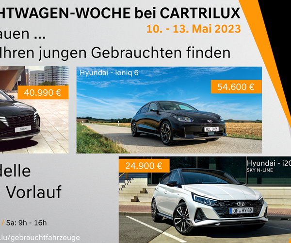 Gebrauchtwagen-Woche bei Cartrilux