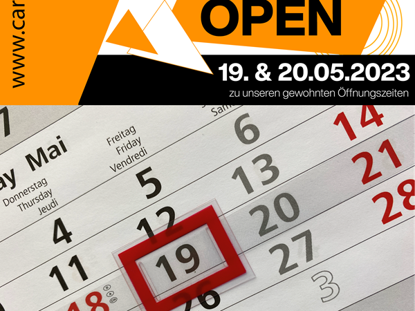 19. + 20. Mai geöffnet - Home